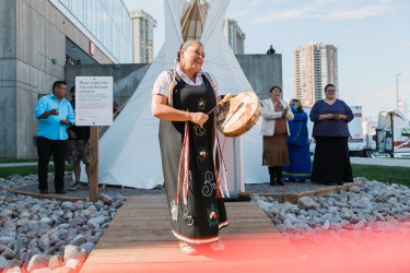 Seneca College celebrated the installation of a ceremonial tipi