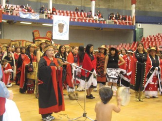 Sherry Small, Chairperson of the Nisga’a Ts’amiks Vancouver Society Board of Dir