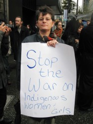 Top: Gwen Brodsky, legal council for the Native Women’s Association of Canada
