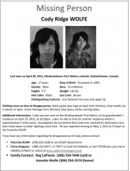 Poster for Cody Wolfe