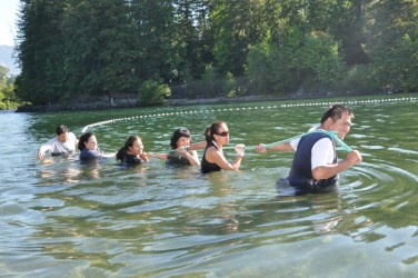 Community fish days in the Somass River at Port Alberni allow for Tseshaht and H
