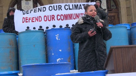 Crystal Lameman, a member of the Beaver Lake Cree Nation 