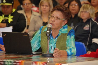 Lorraine Cutarm appeared in front of the United Nations special rapporteur