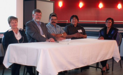 Members of the North Peace Tribal Council signed an agreement in principle with 