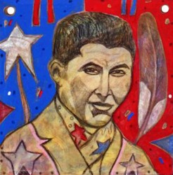 George Littlechild’s Eloquent Cree Man, So Wise, 2010.