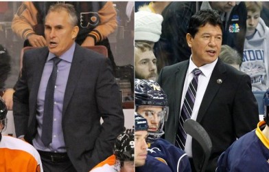 Craig Berube (left) Ted Nolan (right)