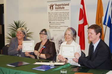 Agreement signing for Rupertsland Institute