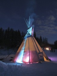 Annual event lights ravine