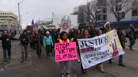 Crowd demands justice for Cindy Gladue