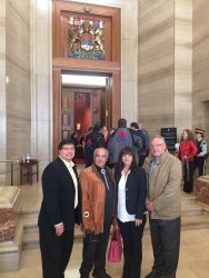 Members of the Congress of Aboriginal Peoples at a hearing on Oct. 8.