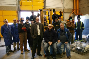 Students and donors stand together, appreciating the new advantages they can giv