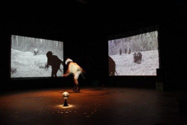 Adrian Stimson performed Buffalo Boy Cabaret