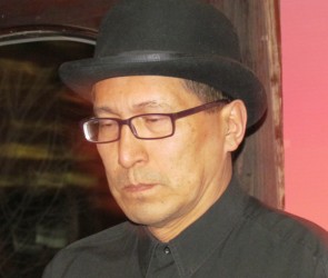 Richard Wagamese at an appearance in Calgary