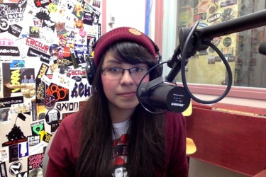 Laureen Crazybull in the studio