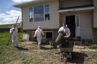 Alberta flood recovery continues at Siksika