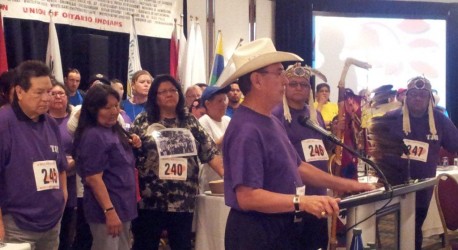 Chief Wilton Littlechild of the Truth and Reconciliation Commission at the wrap-