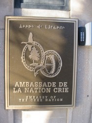 Plaque at Cree Embassy