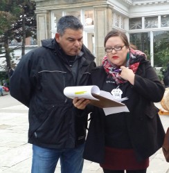 Denise Booth with Ontario Regional Chief Isadore Day