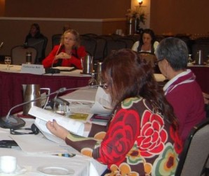 Senators Salma Ataullahjan (left) and Lillian Dyck 