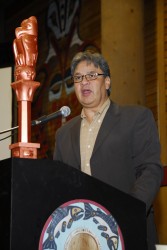 Edward John speaking at a 2008 International Conference on the United Nations De