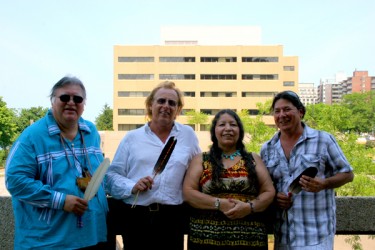 From left to right: Dan Smoke; Andrew Bolter (executive director of Community Le