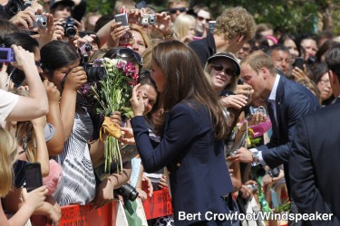 Catherine, Duchess of Cambridge and Prince William visit Slave Lake, AB
