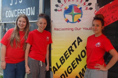 Shayla Wilson, 15, Morgan Murphy, 16, and Scarlett Ward, 14, won sil