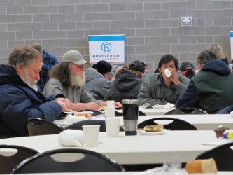 Numbers were up for meals served at the annual New Year’s Day dinner 