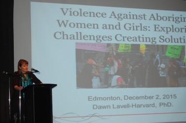 Native Women’s Association of Canada president Dawn Lavell-Harvard